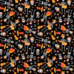 Estampado Dancing Skulls