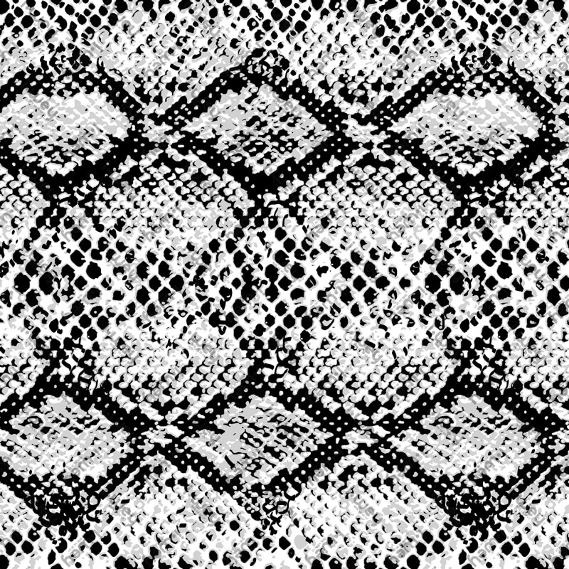 Estampado Snake black & white